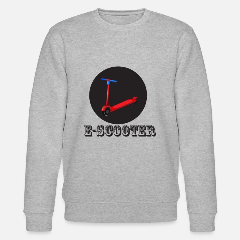 E-Scooter Roller Scooter - Stanley/Stella CHANGER Unisex Organic Sweatshirt - heather grey