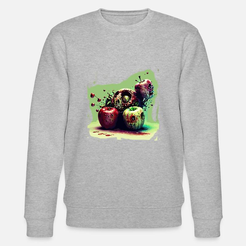 Äpfel - Stanley/Stella Unisex Bio-Sweatshirt CHANGER  - Grau meliert