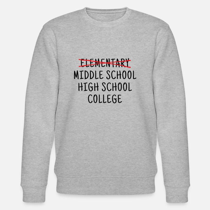 Collège élémentaire collège - Sweat bio CHANGER Stanley/Stella Unisexe - gris chiné