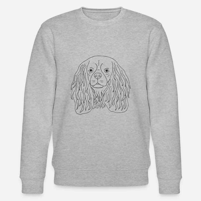 Cavalier King Charles Spaniel - Stanley/Stella Unisex Bio-Sweatshirt CHANGER  - Grau meliert