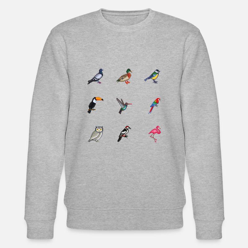 Vögel - Stanley/Stella Unisex Bio-Sweatshirt CHANGER  - Grau meliert
