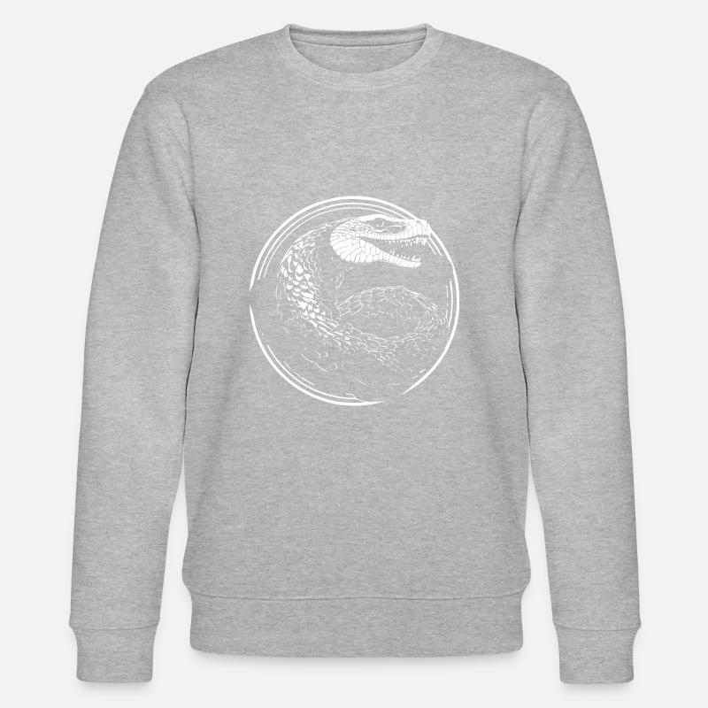 Schlange - Stanley/Stella Unisex Bio-Sweatshirt CHANGER  - Grau meliert