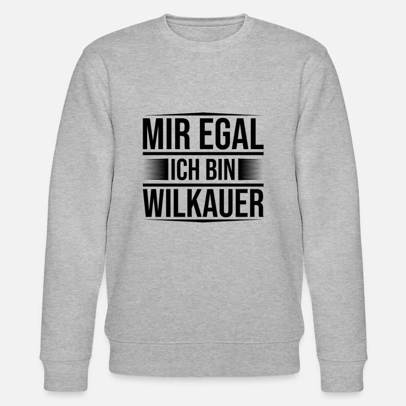 Mir egal Wilkau - Stanley/Stella Unisex Bio-Sweatshirt CHANGER  - Grau meliert