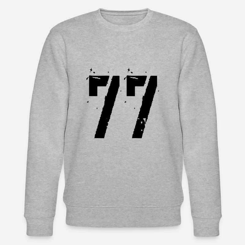 Nummer 77 - Stanley/Stella Unisex Bio-Sweatshirt CHANGER  - Grau meliert