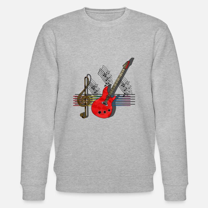 Gitarre - Stanley/Stella Unisex Bio-Sweatshirt CHANGER  - Grau meliert