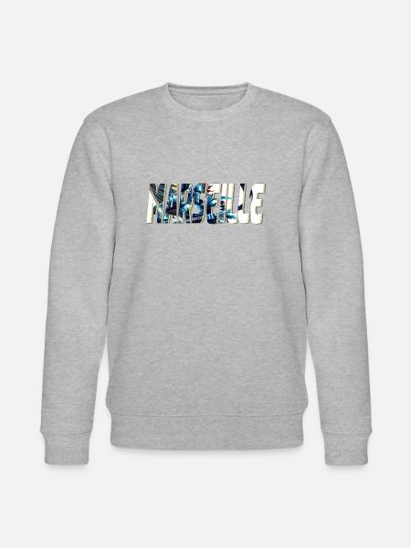 Marseille stylized comic book design - Stanley/Stella CHANGER Unisex Organic Sweatshirt - heather grey