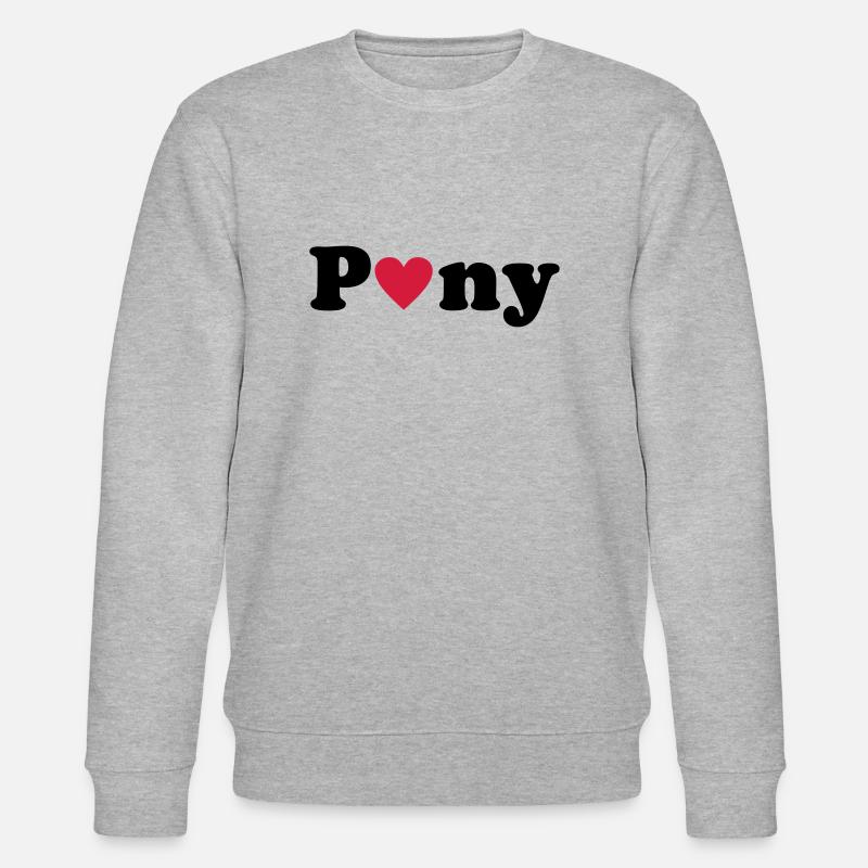 Pony - Stanley/Stella Unisex Bio-Sweatshirt CHANGER  - Grau meliert