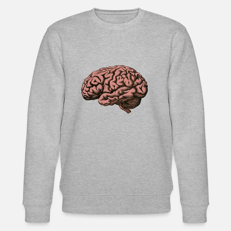 Le cerveau - Sweat bio CHANGER Stanley/Stella Unisexe - gris chiné