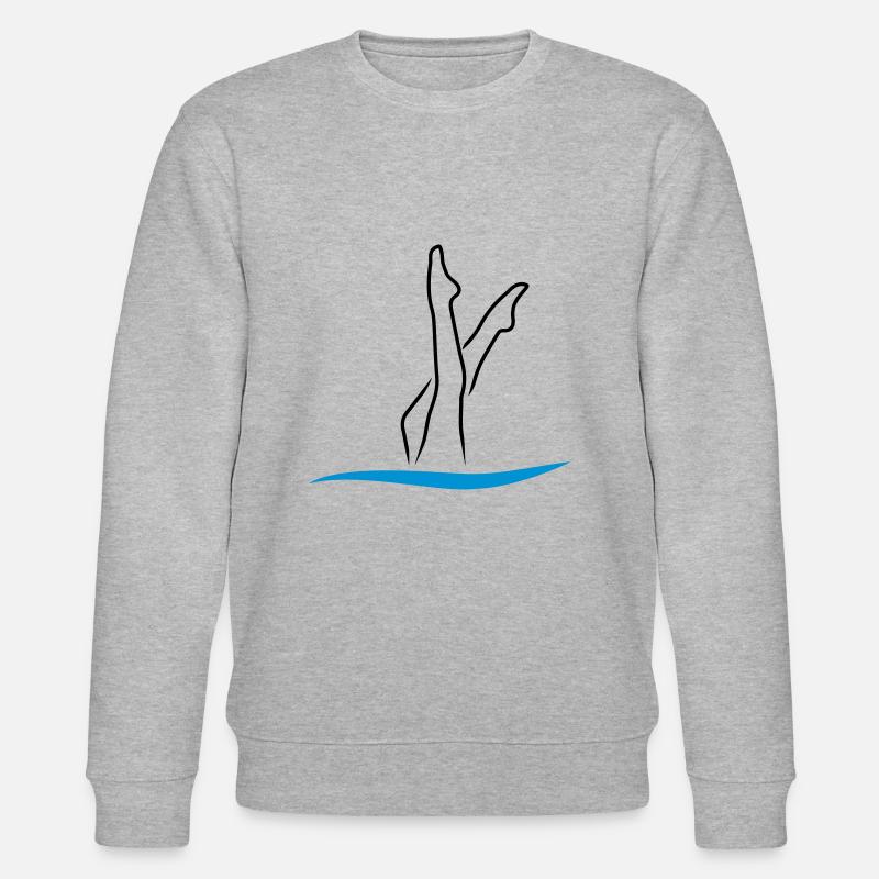 synchronized swimming - Stanley/Stella CHANGER Unisex Organic Sweatshirt - heather grey