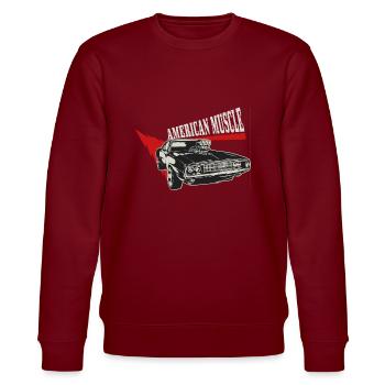 American Muscle Car Dogde Charger V8 compresseur 3 - Sweat bio CHANGER Stanley/Stella Unisexe - bordeaux - Devant - Nik (191cm) & Marisol (170cm)