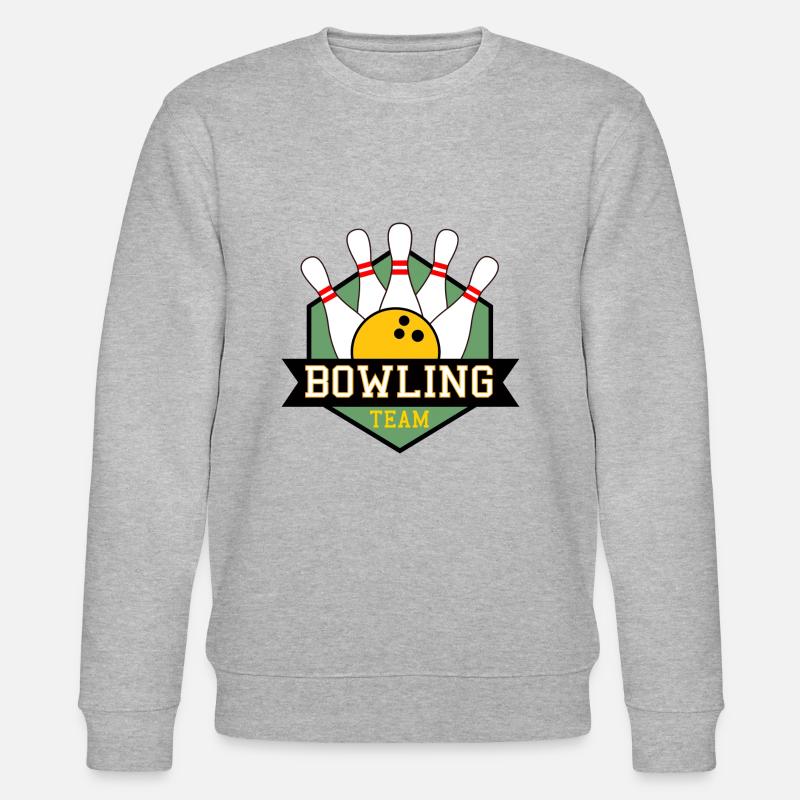 Bowling Team - Stanley/Stella Unisex Bio-Sweatshirt CHANGER  - Grau meliert