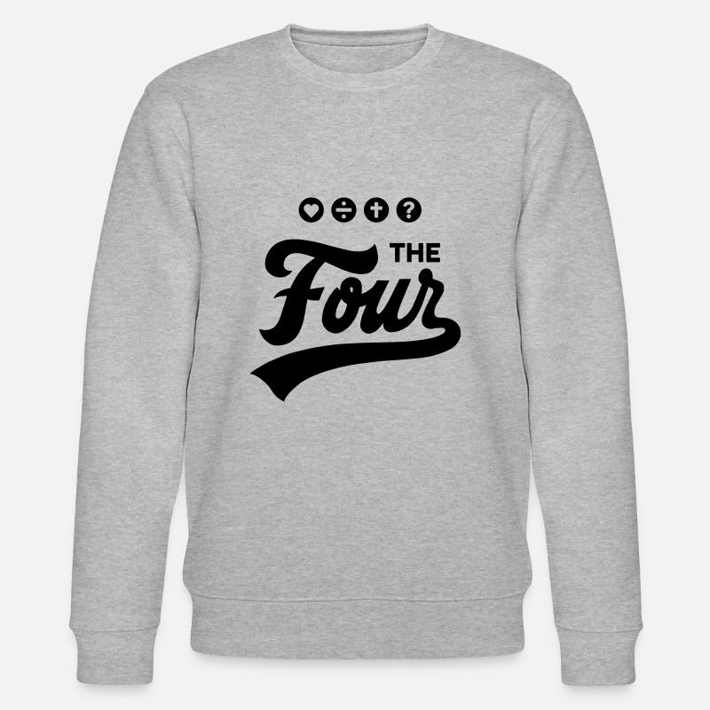 THE FOUR Cursive Bold - Stanley/Stella Unisex Bio-Sweatshirt CHANGER  - Grau meliert
