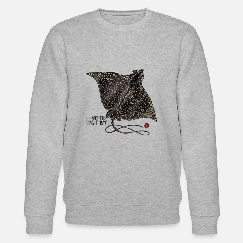 Eagle rays - Stanley/Stella CHANGER Unisex Organic Sweatshirt - heather grey