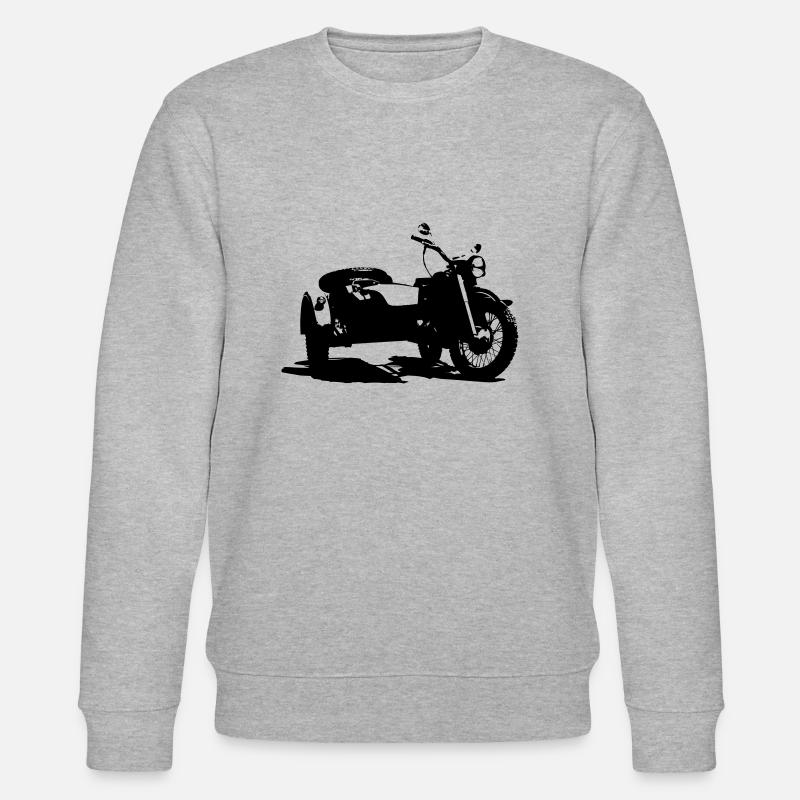 Sidecar Motorcycle Oldtimer - Stanley/Stella CHANGER Unisex Organic Sweatshirt - heather grey