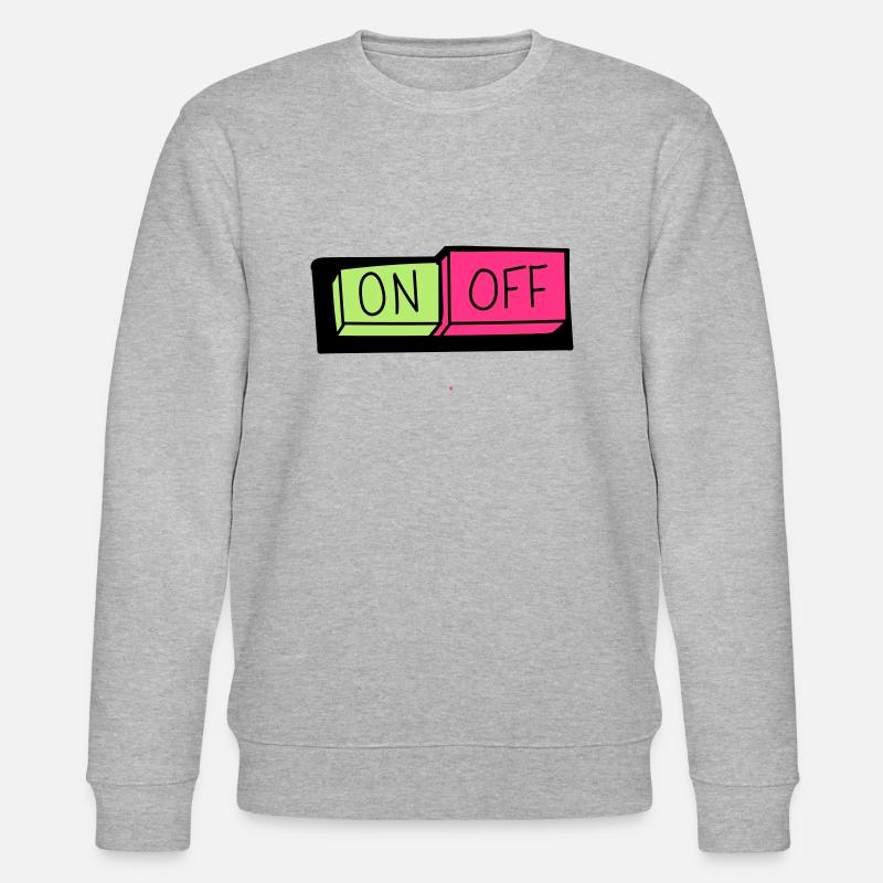on und off button - Stanley/Stella Unisex Bio-Sweatshirt CHANGER - Grau meliert