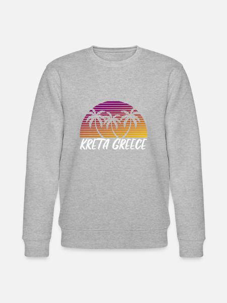 Crete Greece - Stanley/Stella CHANGER Unisex Organic Sweatshirt - heather grey