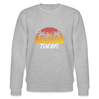 Teneriffa - Stanley/Stella Unisex Bio-Sweatshirt CHANGER  - Grau meliert - Vorne - Nik (191cm) & Marisol (170cm)