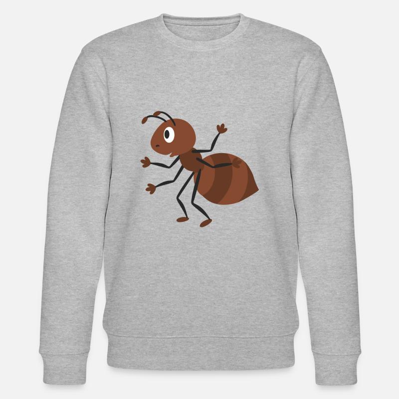 Süße Ameise - Stanley/Stella Unisex Bio-Sweatshirt CHANGER  - Grau meliert