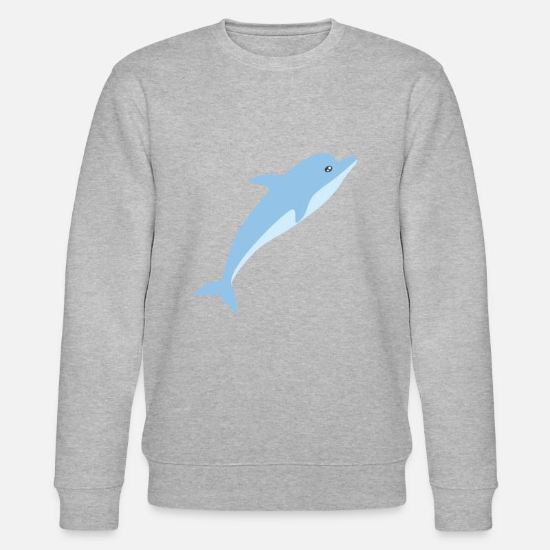 Delphin - Stanley/Stella Unisex Bio-Sweatshirt CHANGER  - Grau meliert