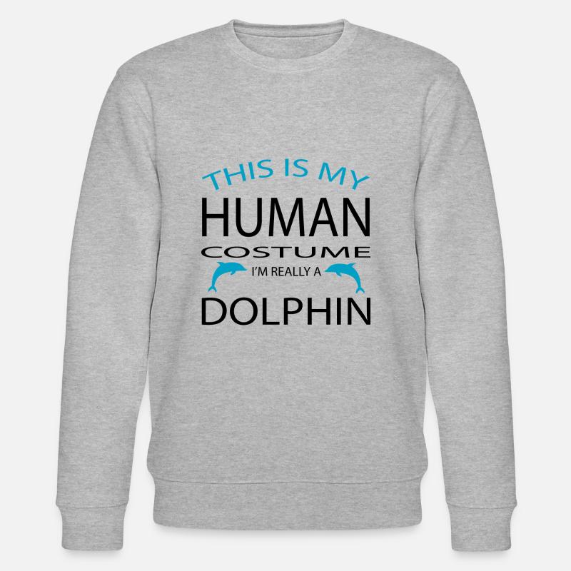 Dolphin Delfin - Stanley/Stella Unisex Bio-Sweatshirt CHANGER  - Grau meliert