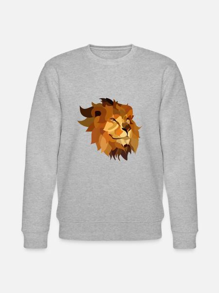 Löwe - Stanley/Stella Unisex Bio-Sweatshirt CHANGER - Grau meliert