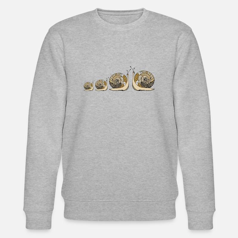 Snails - Stanley/Stella CHANGER Unisex Organic Sweatshirt - heather grey