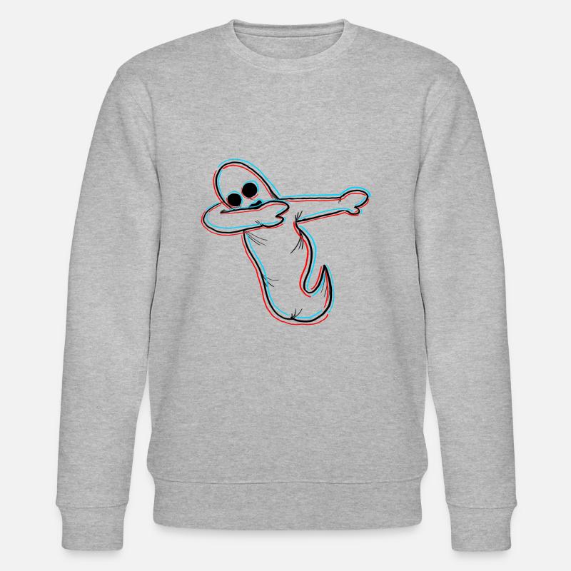 dabbing ghost Halloween - Sweat bio CHANGER Stanley/Stella Unisexe - gris chiné