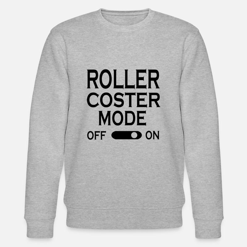 Rollercoaster Achterbahn - Stanley/Stella Unisex Bio-Sweatshirt CHANGER  - Grau meliert