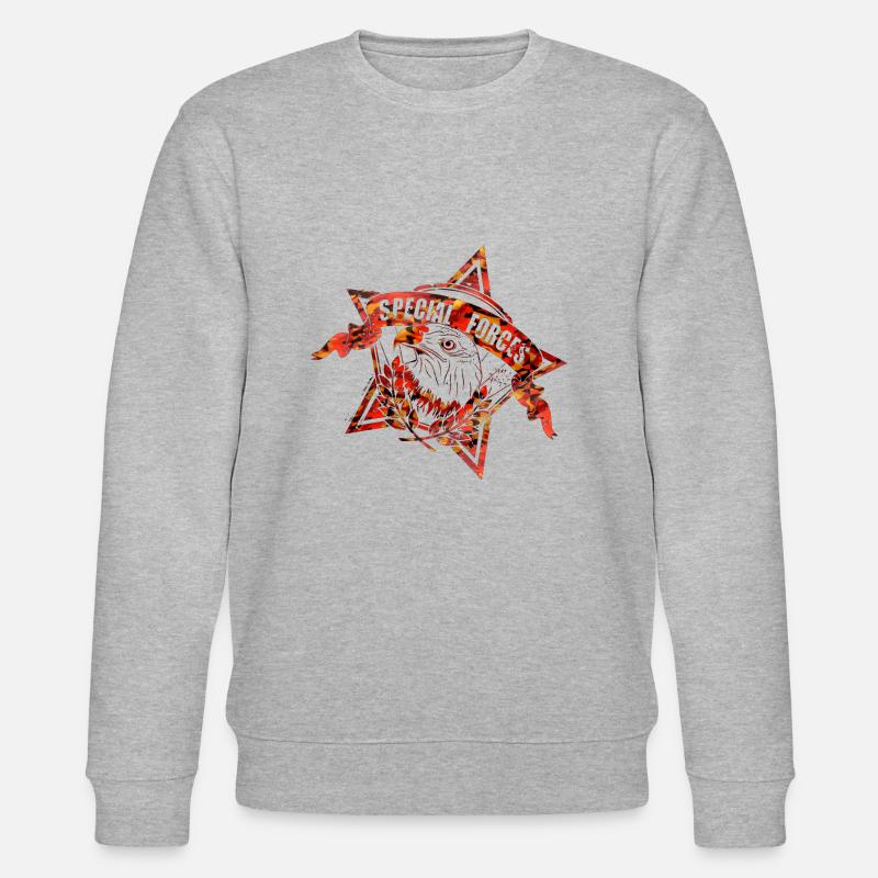 Armee - Stanley/Stella Unisex Bio-Sweatshirt CHANGER  - Grau meliert