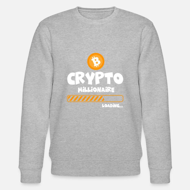 Crypto Millionaire - loading - Sweat bio CHANGER Stanley/Stella Unisexe - gris chiné
