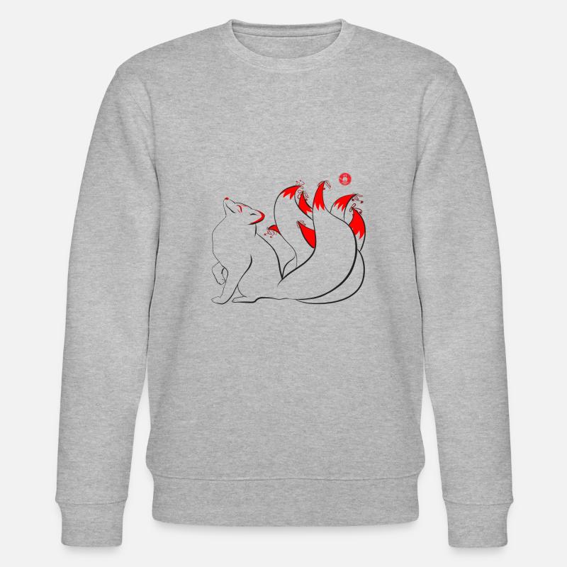 kitsune joyeux - Sweat bio CHANGER Stanley/Stella Unisexe - gris chiné