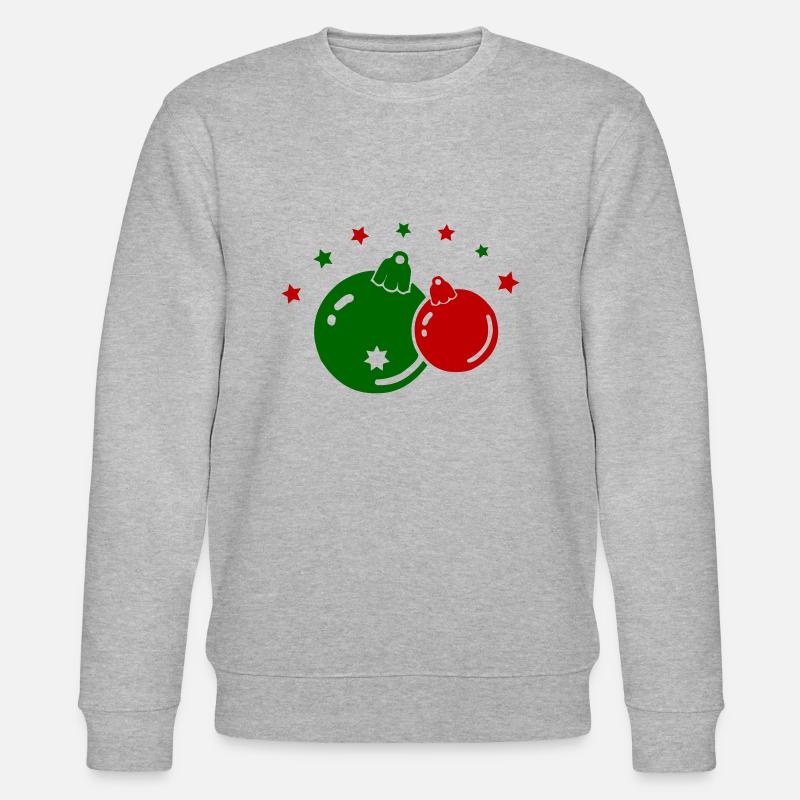 weihnachtskugeln - Stanley/Stella Unisex Bio-Sweatshirt CHANGER  - Grau meliert