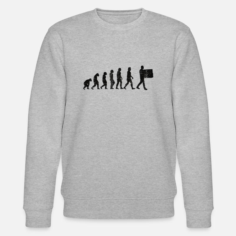 Lagerlogistik Logistik Evolution Lagerarbeiter - Stanley/Stella Unisex Bio-Sweatshirt CHANGER  - Grau meliert