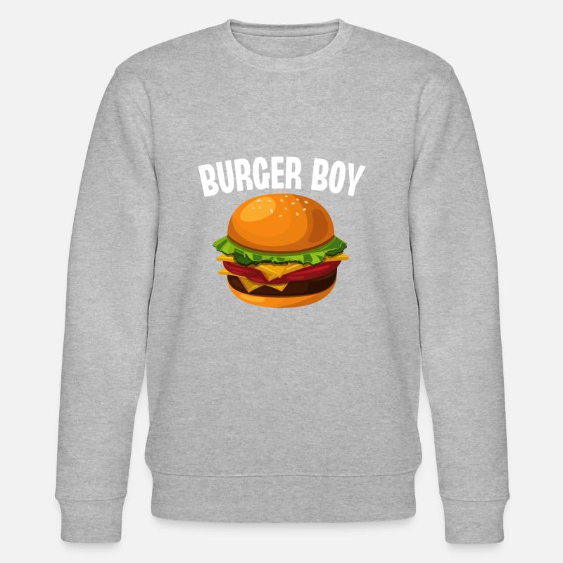 Burger Junge - Stanley/Stella Unisex Bio-Sweatshirt CHANGER  - Grau meliert