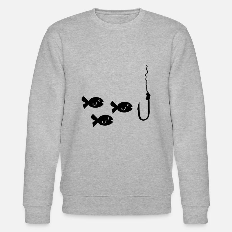 Pêche au poisson - Sweat bio CHANGER Stanley/Stella Unisexe - gris chiné