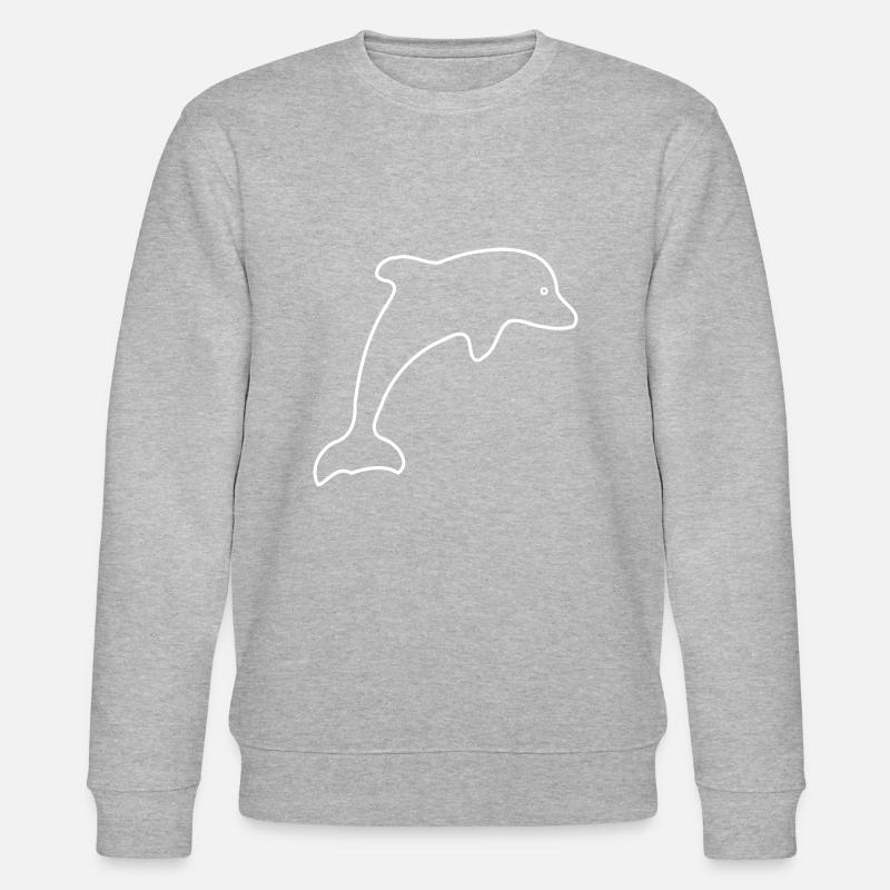 Delfin - Stanley/Stella Unisex Bio-Sweatshirt CHANGER  - Grau meliert
