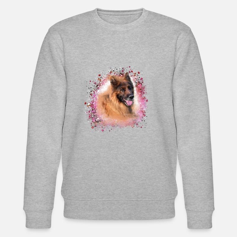 German Shepherd,Shepherd,Dog,Graffiti - Stanley/Stella CHANGER Unisex Organic Sweatshirt - heather grey