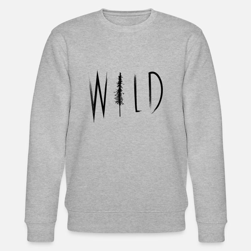 Wilder Text - Stanley/Stella Unisex Bio-Sweatshirt CHANGER  - Grau meliert