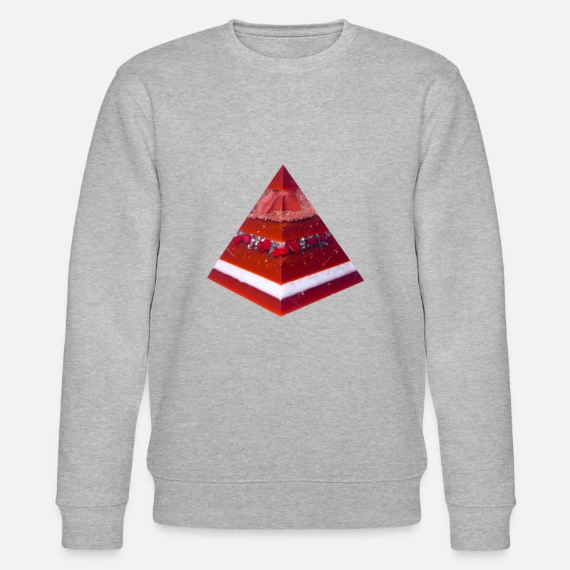 Apophis Pyramide - Stanley/Stella Unisex Bio-Sweatshirt CHANGER  - Grau meliert