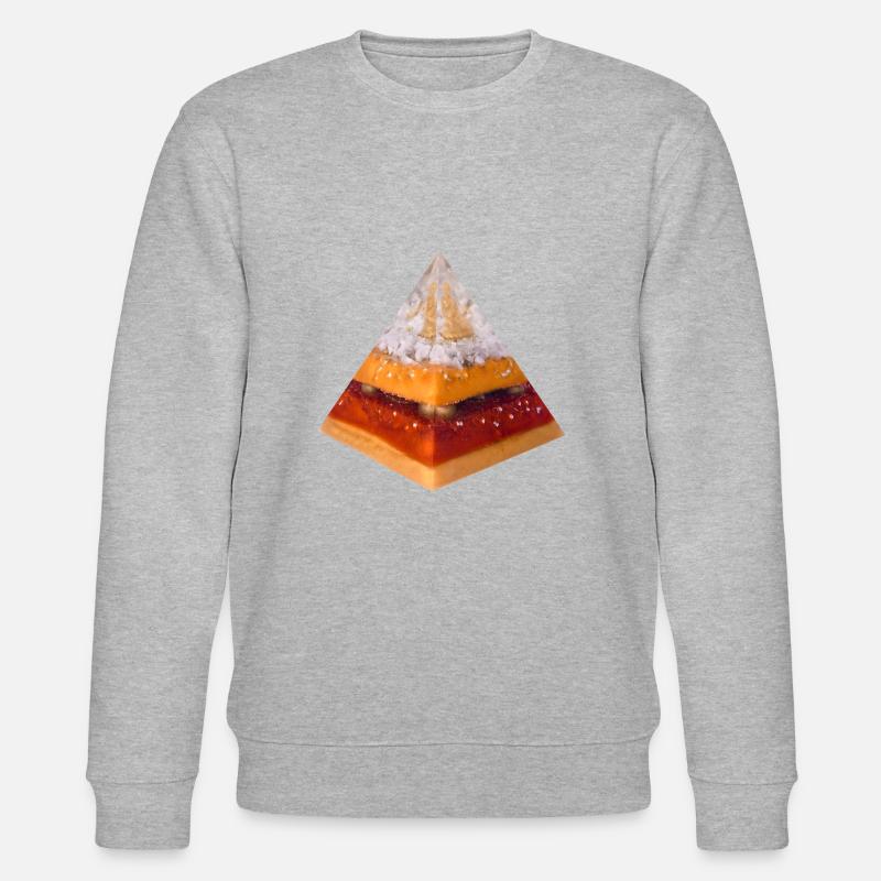 Buddha - Licht Pyramide - Stanley/Stella Unisex Bio-Sweatshirt CHANGER  - Grau meliert