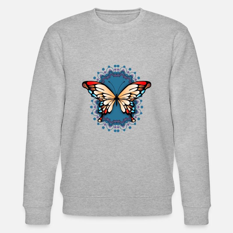 Papillon - Sweat bio CHANGER Stanley/Stella Unisexe - gris chiné