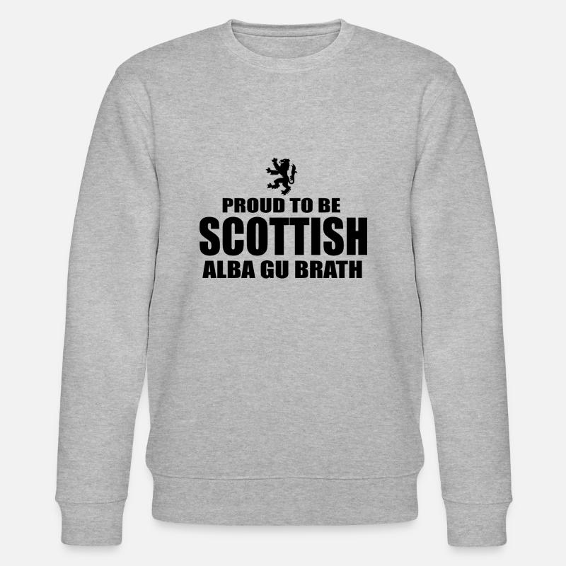 Proud to be Scottish - Stanley/Stella CHANGER Unisex Organic Sweatshirt - heather grey