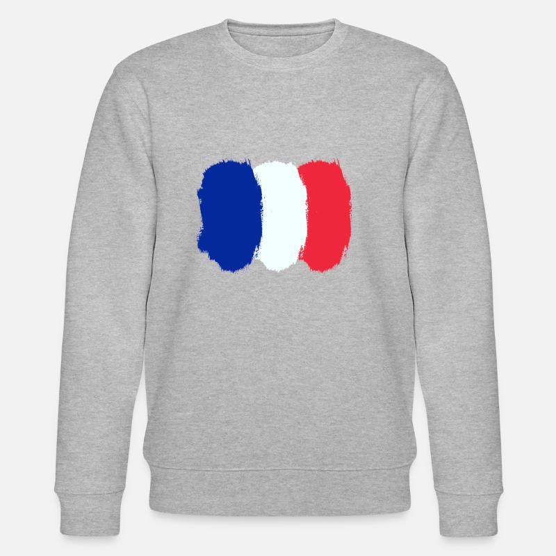 Frankreich - Stanley/Stella Unisex Bio-Sweatshirt CHANGER  - Grau meliert
