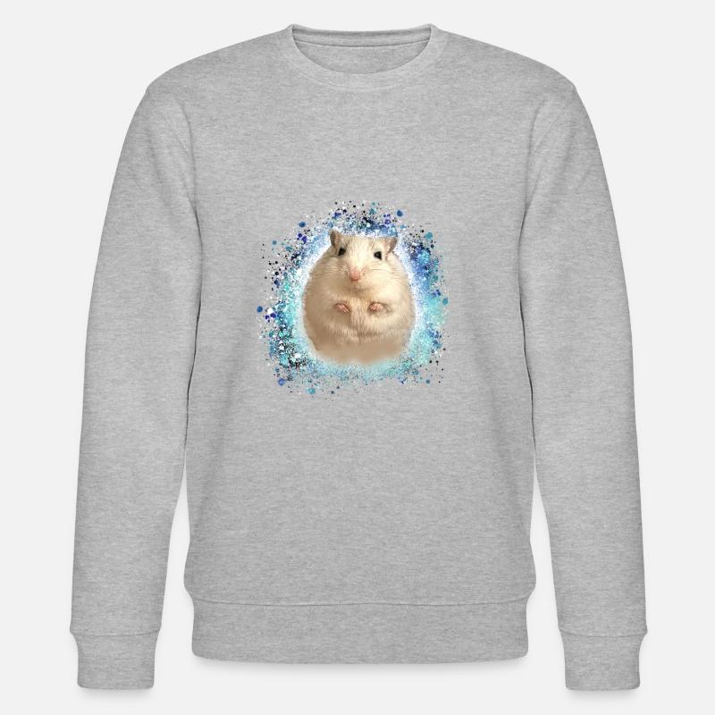 Springmaus,maus,graffiti,malerei,spitzmaus - Stanley/Stella Unisex Bio-Sweatshirt CHANGER  - Grau meliert