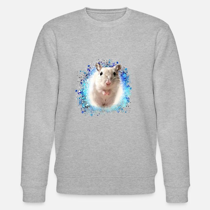 Springmaus,maus,graffiti,malerei,spitzmaus - Stanley/Stella Unisex Bio-Sweatshirt CHANGER  - Grau meliert