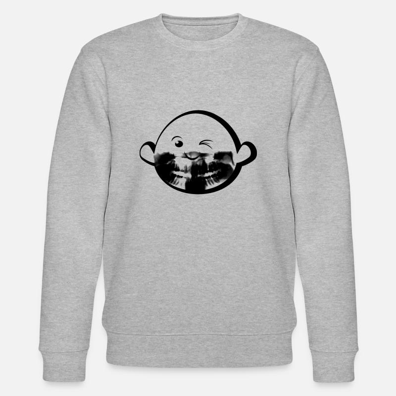 Lächeln - Stanley/Stella Unisex Bio-Sweatshirt CHANGER  - Grau meliert