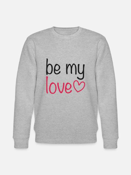 be my love - Stanley/Stella Unisex Bio-Sweatshirt CHANGER  - Grau meliert