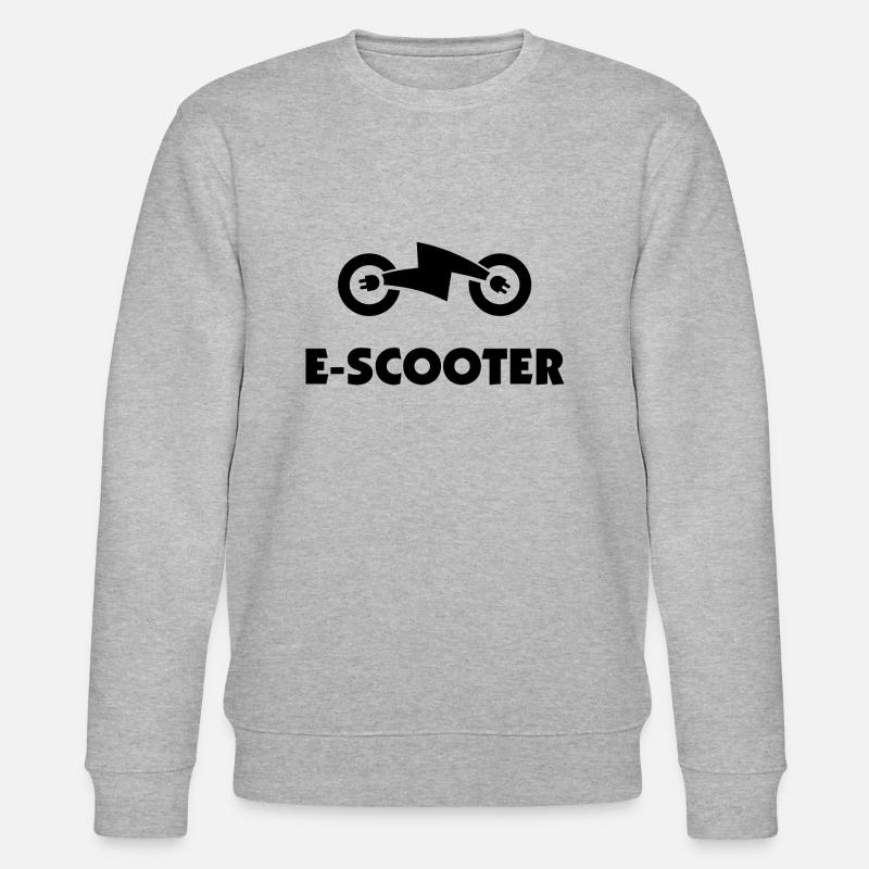 E-Scooter E-Roller Scooter - Stanley/Stella Unisex Bio-Sweatshirt CHANGER  - Grau meliert
