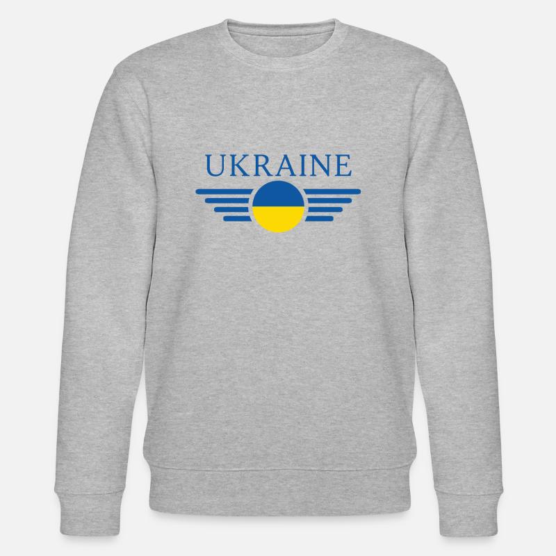 Ukraine - Stanley/Stella Unisex Bio-Sweatshirt CHANGER  - Grau meliert