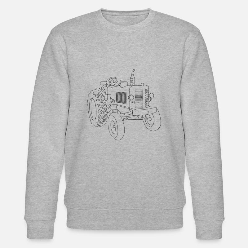 Oldtimer Traktor - Stanley/Stella Unisex Bio-Sweatshirt CHANGER  - Grau meliert